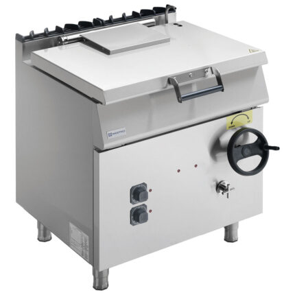 Electric tilting bratt pan, capacity 60 litres, stainless steel well