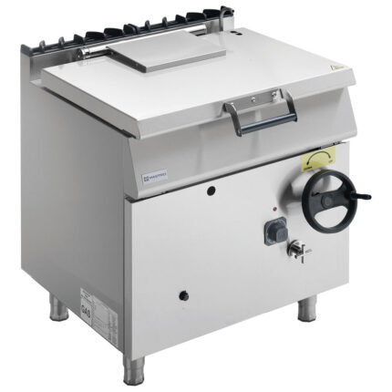 Gas tilting bratt pan, capacity 60 litres, stainless steel well