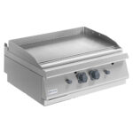 Gas griddle plate, tabletop model, smooth chromed plate