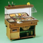 Refrigerated wall buffet capacity 4 GN 1/1