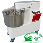 Spiral kneader 33 liters, 2 speeds, timer, on wheels