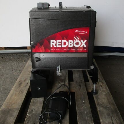 Insulated box Redbox with battery and car docking station for 10 pizzas each 33x33 cm - SHOWROOM