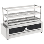 Robatayaki charcoal grill with 3 tiers (fixed), 1146 mm