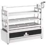 Robatayaki charcoal grill with 3 tiers (2 liftable), 623 mm