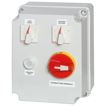 Speed governor with gas valve, 2 speeds, 400 V, max 4,00 kW, with light switch