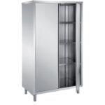 high cupboard with hinged door and 3 shelves, 1000x700 mm