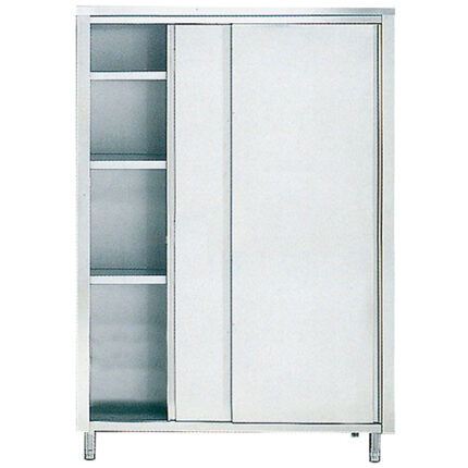 high cupboard with sliding doors and 3 shelves, 1200x600 mm