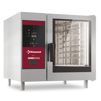 Electric oven direct steam and convection, 6x GN 1/1+Cleaning+SUPPORT