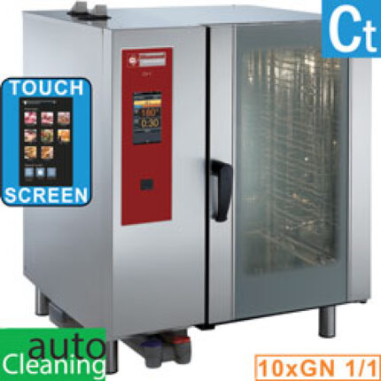 Gas oven  "TOUCH" direct steam and convection 10x GN 1/1+Cleaning