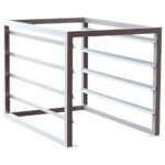 Gastronorm rack, 4x GN 1/1