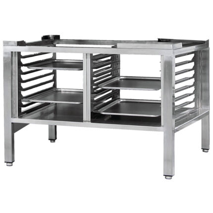 Support with guides for 6x GN 1/1 and 10x GN 1/1 VIRTUS gas convection ovens