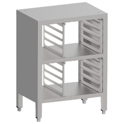 Support with guides for 6x GN 2/3 ovens