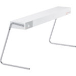 Lateral supports for heated bridge