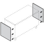 Side covering with modular panels, 700 mm