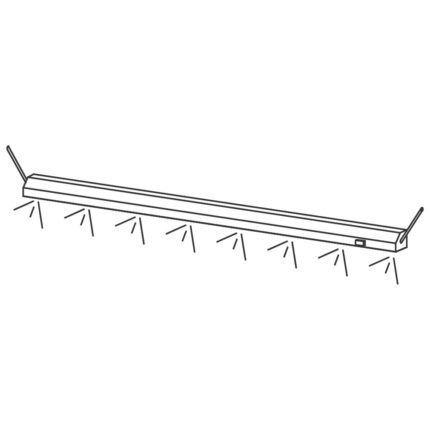 Heating element for overshelf, 1200 mm
