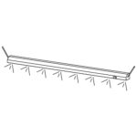 Heating element for overshelf, 2000 mm