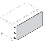 Front covering with modular panels, 1500 mm