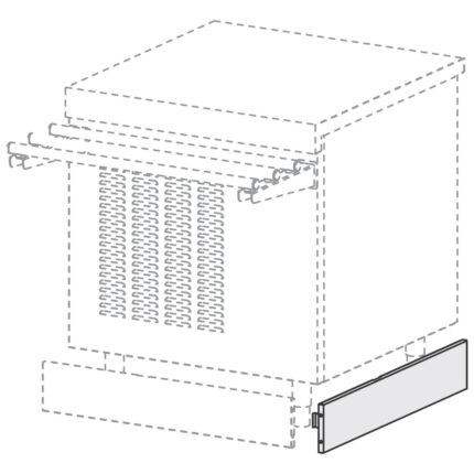 Snap-on side plinth, 700 mm