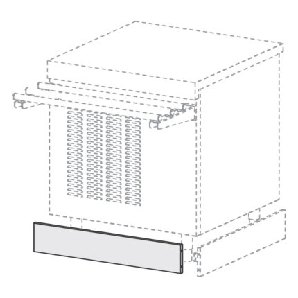 Snap-on front plinth, 400 mm