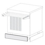 Snap-on front plinth, 1500 mm