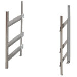 Structure for plates, 8 levels, for undercarriage