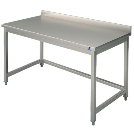 Work table without shelf, with upstand, 1300x600 mm