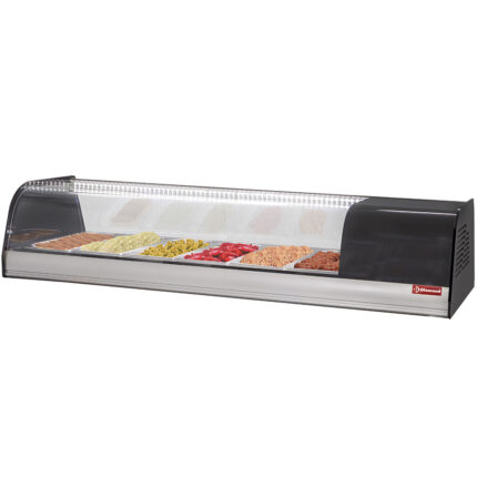 Refrigerated display for tapas, 8x GN 1/3 - 40 mm (included)