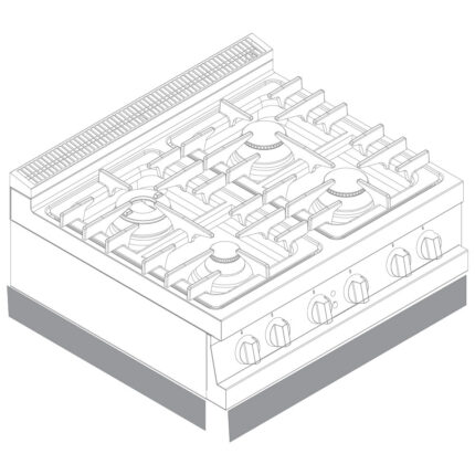 Plinth for 1200 mm tabletop modules