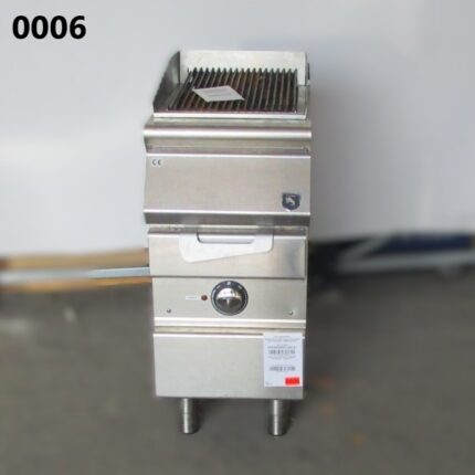 Electric grill, cooking zone in stainless steel, meat/fish - SECOND-HAND