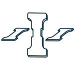 Insert for square electric hotplates
