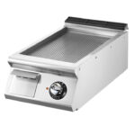 Electric griddle, top version, ribbed chromed plate
