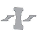 Insert for square electric hotplates