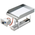 drop-in electric griddle, smooth chromed plate