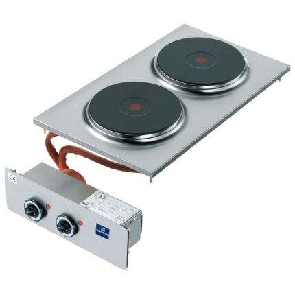 drop-in electric hob, 2 plates