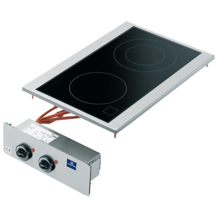drop-in electric ceramic glass hob, 2 plates