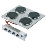 drop-in electric hob, 4 plates