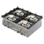 drop-in gas hob, 4 burners