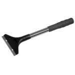 Scraper for grooved griddle plates