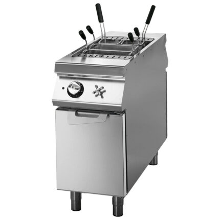 Electric pasta cooker on cabinet with door, 1 GN 1/1 well - 40 litres