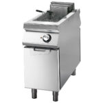 Electric fryer  8+8 liters on cabinet with door