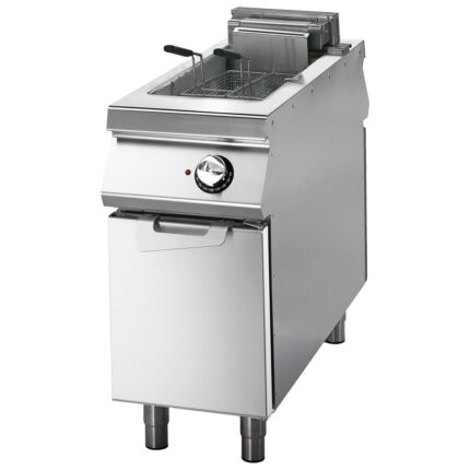 Electric fryer  8+8 liters on cabinet with door