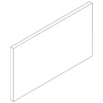 Side panel squared right/left for back to back equipment VS900