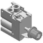 Extra charge for non-chromed thermostatic gas versions 40 cm (request at order)