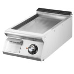 Electric griddle, top version, smooth chromed plate