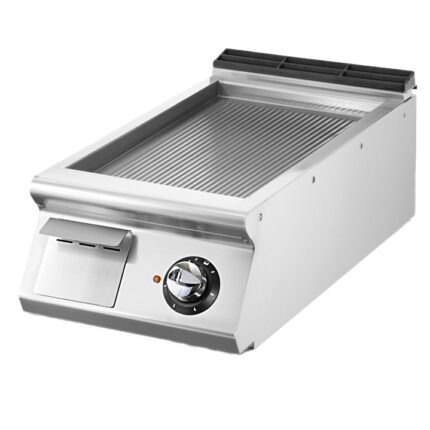 Electric griddle, top version, ribbed plate