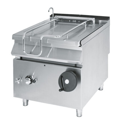 Gas tilting bratt pan, capacity 60 litres, stainless steel well