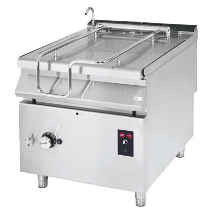 Gas tilting bratt pan, capacity 60 litres, stainless steel well, motorized