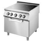 Ceramic plate on static electric oven GN 2/1, 4 cooking zones
