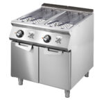Electric pasta cooker, 2 GN 2/3 wells, capacity 2x 26 litres, fixed heating elements