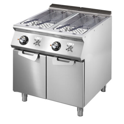 Electric pasta cooker, 2 GN 2/3 wells, capacity 2x 26 litres, fixed heating elements